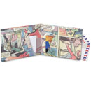 ultra thin wallet made of Tyvek. holds cash and up to 16 cards