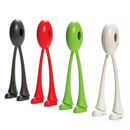 Salad Servers with a groove - stand them upright or stick them into your salad. Both options are guaranteed to bring smiles to the dinner table.