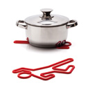 Silicone trivet for holding your hot pots. Adds fun and drama to the dinner table.