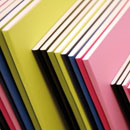 2 slim notebooks per set
available in 3 sizes and assorted colours, with plain or ruled, acid free paper
Xsmall-10x6.5cm,54 pgs     
Small-13x21cm,76 pgs        
Medium-19x25cm,96 pgs